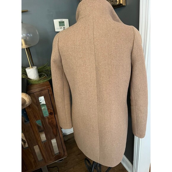 J. Crew Mercantile City Coat Wool blend Women’s Camel Tan Classic sz 00 ret $238 - Picture 7 of 10